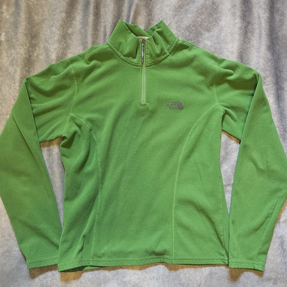 The North Face Women's Vibrant Green Zip-Up Sweater
